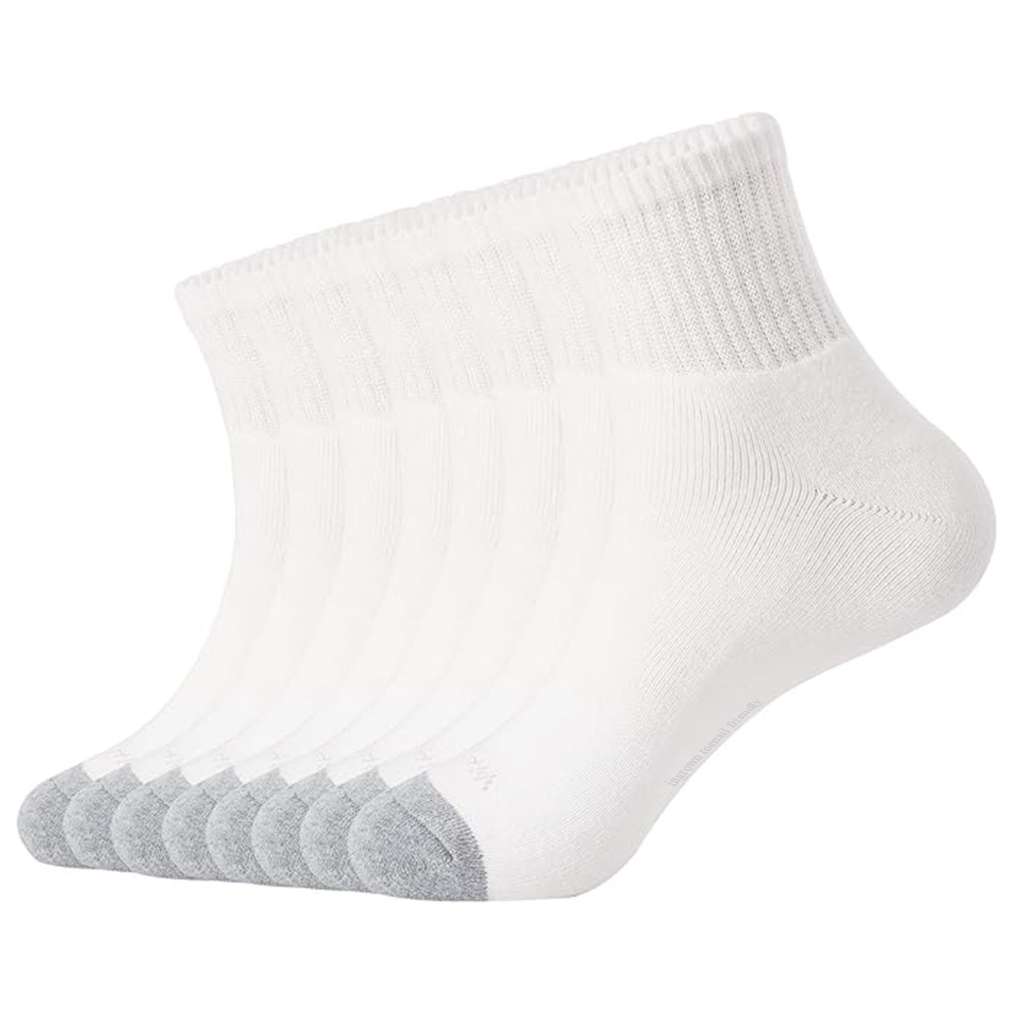 ingrown toenail friendly Men Athletic Warm Socks (8 Pairs)