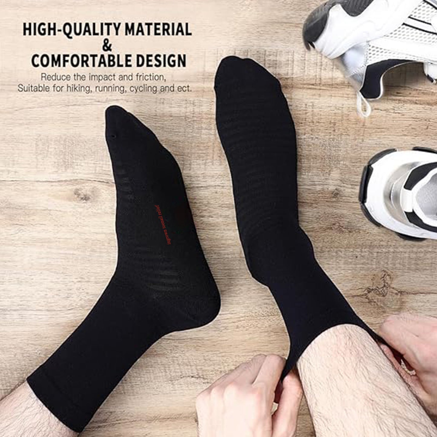 ingrown toenail relief Men Athletic Crew Socks Workout Socks (12 Pairs)