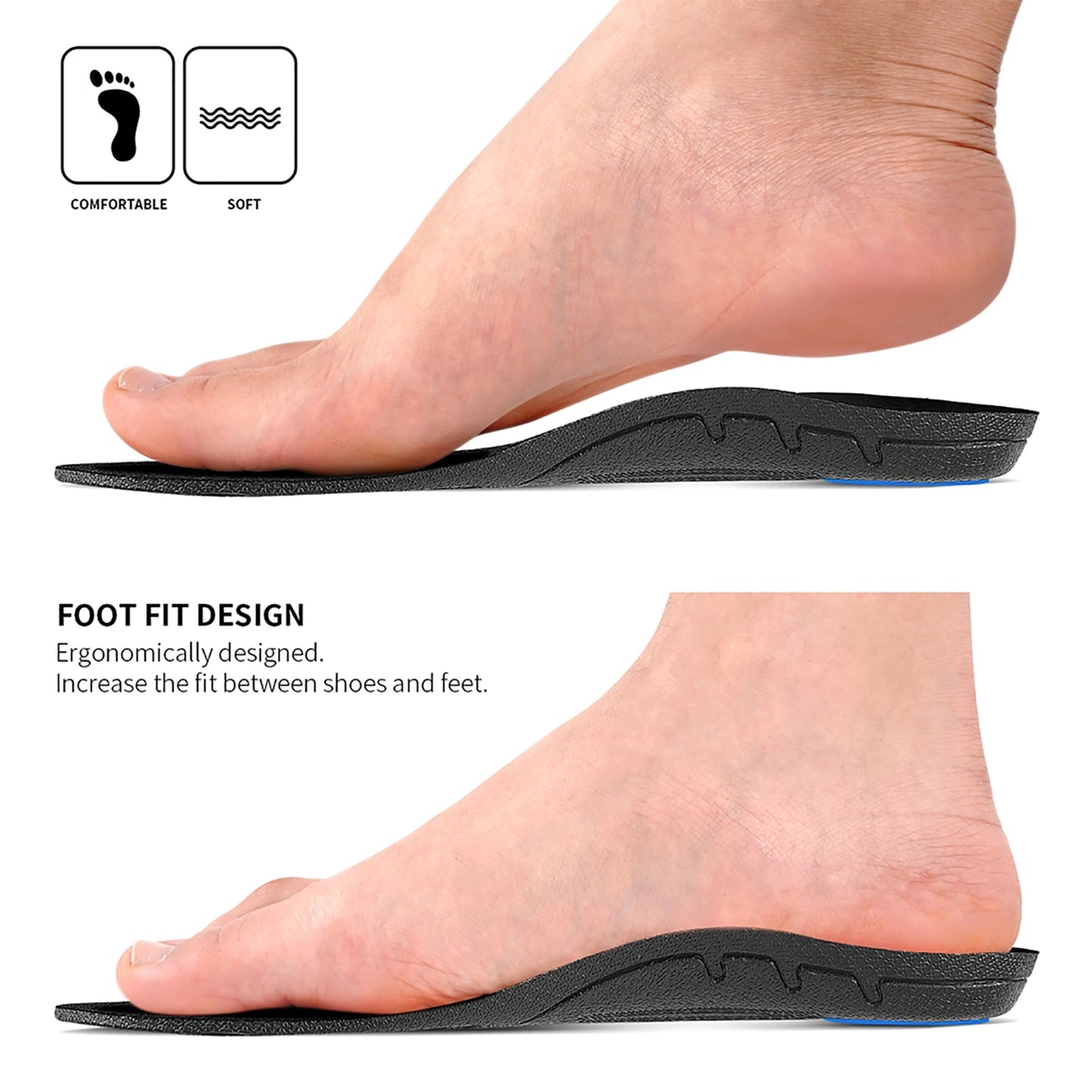 bunion friendly Orthotics Inserts Plantar Fasciitis Feet Insoles